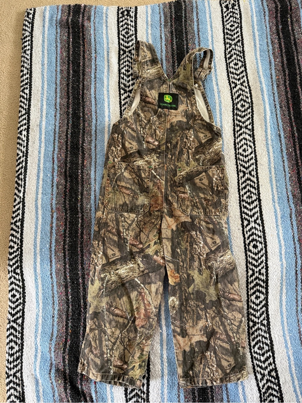 John Deere Kids Camo Overalls - Brown and Green Camouflage